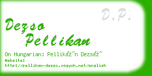 dezso pellikan business card